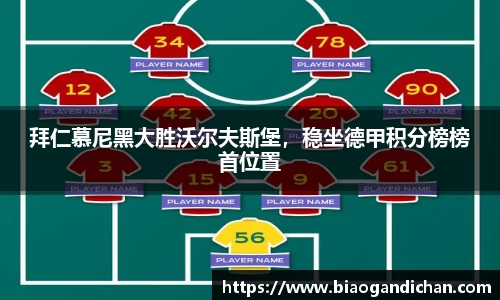 拜仁慕尼黑大胜沃尔夫斯堡，稳坐德甲积分榜榜首位置